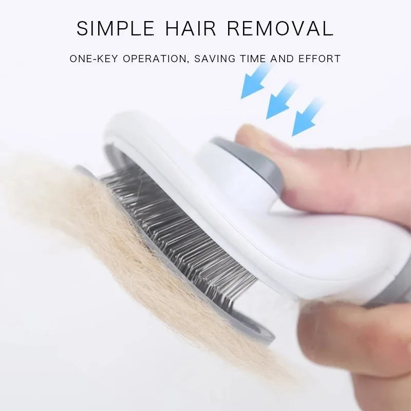 Self-Cleaning Pet Brush for Dogs and Cats